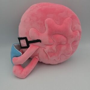 Awkward Yeti Plush Brain Reading Book Glasses Pink Stuffed Doll 10" Retired